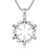 Silikepa Christian Necklace 925 Sterling Silver Religious Faith Pendant Necklace Christian Jewelry Gift for Men And Women