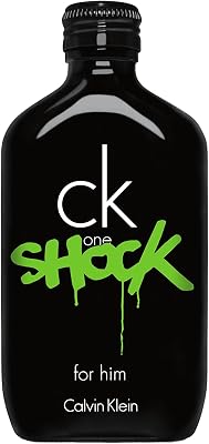 CK One Shock Eau de Toilette para hombre | Fragancia masculina fresca con notas de lavanda, pachulí y mandarina | Atemporal y de larga duración | 100ml