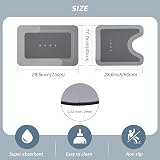 Bingobang 2 PCS Absorbent Bath Mat Set Non Slip Diatom Mud 45x75 cm 45x60 cm view 2