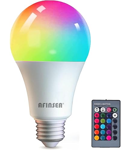 AFINSEA RGB Color Changing Light Bulbs,RGB LED Light Bulbs