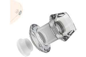 Clear Open-End Anal Plug for Adults – Transparent Hollow Tunnel Butt Plug with Smooth Rounded Tip, Reusable Silicone-Feel Ins