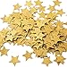 MOWO Glitter Five Stars Paper Confetti, Wedding Party Decor and Table Decor, 1.2'' in Diameter (glitter gold,200pc) primary