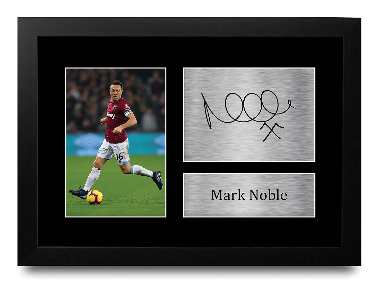 HWC Trading FR Mark Noble Gift Signed FRAMED A4 Printed Autograph West Ham United Gifts Print Photo Picture Display — image 1