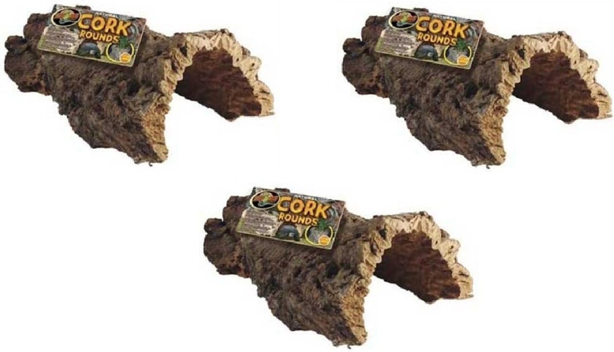 Zoo Med Natural Cork Bark Round, Large (3 Pack) Pet Supplies