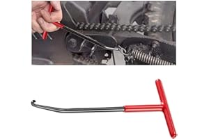 JOYCOURT Motorcycle Exhaust Spring Hook, T Shaped Handle Exhaust Spring Hooks, Rubber Coating Exhaust Spring Puller Tool Fit for Vehicle Motorcycle Dirt Bike Removal, Installation Tool