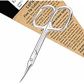 LePinko Cuticle Scissors, Extra Fine Tip, for Manicure and Pedicure, Gifts for Men Women