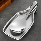 Zaguvox Stainless Steel Large Spoon Rest for Kitchen Utensils & Cookware view 7