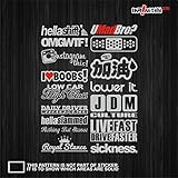 jdm sticker pack car racing drift skyline mustang miata japan performance speed shift
