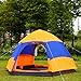Sowin Family Camping Tent 3-4 Person Automatic Instant Pop up Lightweight Backpacking Dome Tent with Removable Waterproof Rain Fly Trap for Outdoor Picnic Beach Hiking Fishing with Carry Bag