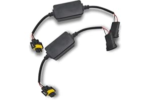 HAOBO 2PCS H8/H9/H11/H16 Car Canbus Decoder, Led light Kit, Anti-Flickering Harness Error Free Resistor, Universal Car Accessories Load Resistors for Most Cars Trucks SUVs