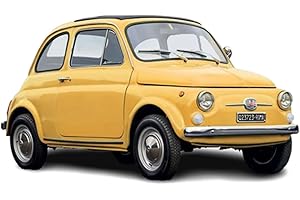 Italeri 4715 1:12 Fiat 500 F Upgraded Edition Model Building Kit, Standing Model Building, Crafts, Hobby, Gluing, Plastic Kit, Detailed Unpainted