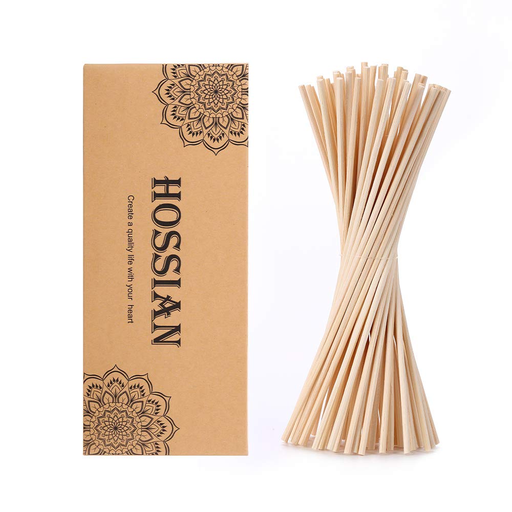 HOSSIAN 12 Inch Reed Diffuser Sticks,-Diffuser Sticks-Reed Diffuser- Reed Sticks Aroma Diffuser Sticks for Aroma Fragrance(60 PCS)