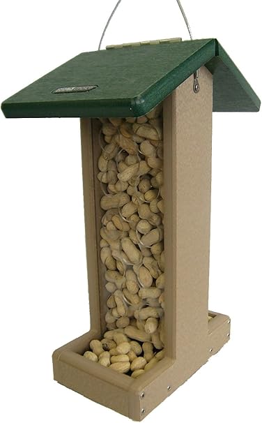 Amazon Com Birds Choice Whole Peanut Blue Jay Feeder With Green