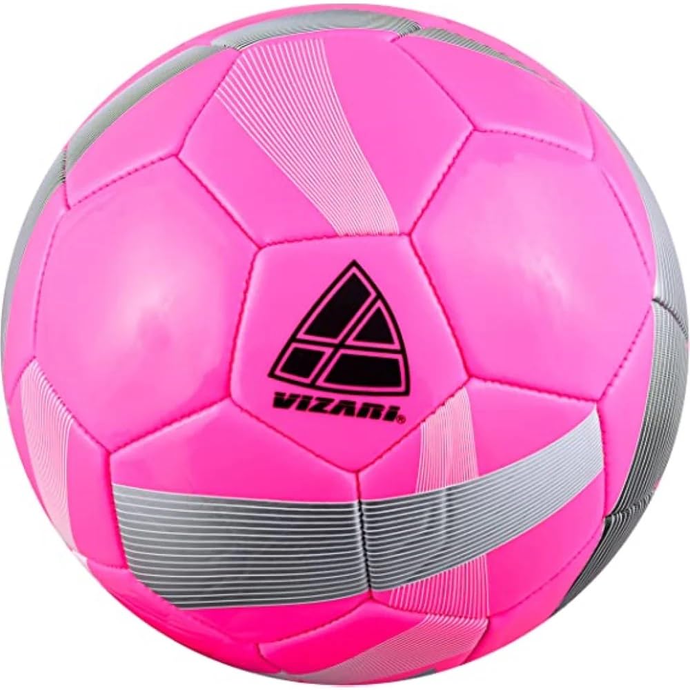 VIZARI Hydra Football/Soccer Ball | Unique Graphics | Footballs for Kids & Adults (Pink, Size 3)