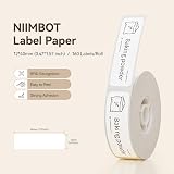 NIIMBOT Label Maker Tape 0.47 x 1.57 inch 12x40mm 160 Labels White view 2