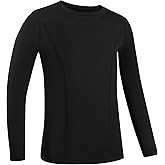Blueleaf Youth Compression Shirt Boys Long Sleeve Athletic Undershirt Kids Quick Dry Base Layer Tops for Football Baseball