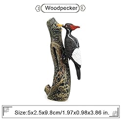 HOMNIVE Birds Figures - Realistic Black Woodpecker