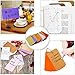Rancco 200 Pcs Flash Card w/ 4 Binder Rings, 9x5.5cm Assorted Colors Kraft Paper Blank Study Cards/Memo Scratch Note Pads/Bookmark/DIY Greeting Card/Index Card