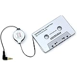 IOMAX Car Cassette Adapter for iPod and MP3 Players - Retractable Cable