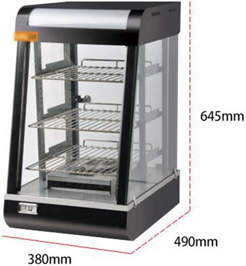 Jshfd Electric Food Warmer Cabinet 3 Tier Commercial Countertop Pizza Food Warmer Heated Display Cabinet Pastry Warming Showcase 380 490 645mm Steel Glass Amazon Co Uk Kitchen Home