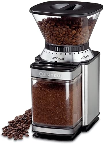 Books - Cuisinart Coffee Grinder, Electric One-Touch Automatic Burr Coffee Grinder with 18-Position Grind Selector, Cup Size Selector for 4 – 18 Cups, DBM-8P1, Black Stainless