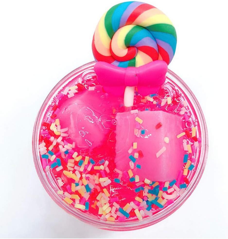 LINSINCH 120ML Lollipop Colorful Mixing Cloud Slime Putty Scented Stress Kids Clay Toy - Birthday Gift For Kids Girls Boys Teen Daughter Son Christmas Stocking Filler