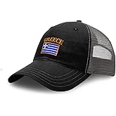 Custom Richardson Soft Mesh Cap Hat Embroidered Greece Flag Embroidery Trucker Hats for Men & Women Cotton