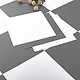 Peel and Stick Floor Tile Peel and Stick Flooring Easy to Install and Waterproof for Bathroom and Kitchen 12 by 12In, (10 PCS, Grey and White)
