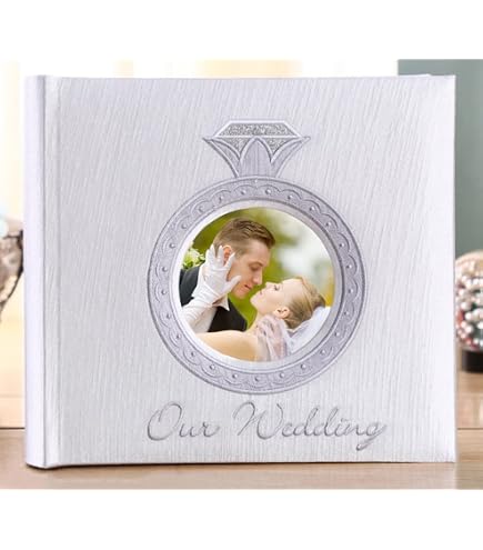 Album Photo Mariage Goldbuch Mr. & Mrs. - 60 Pages Blanches, 30x31cm, Couverture Gaufrée Argent