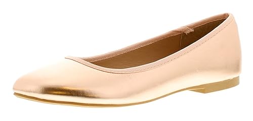 rose gold flat shoes uk