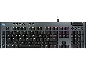 Logitech G915 X Low-Profile Wired Mechanical Gaming Keyboard, Double-Shot PBT Keycaps, Fully Programmable Keys, RGB Lighting,
