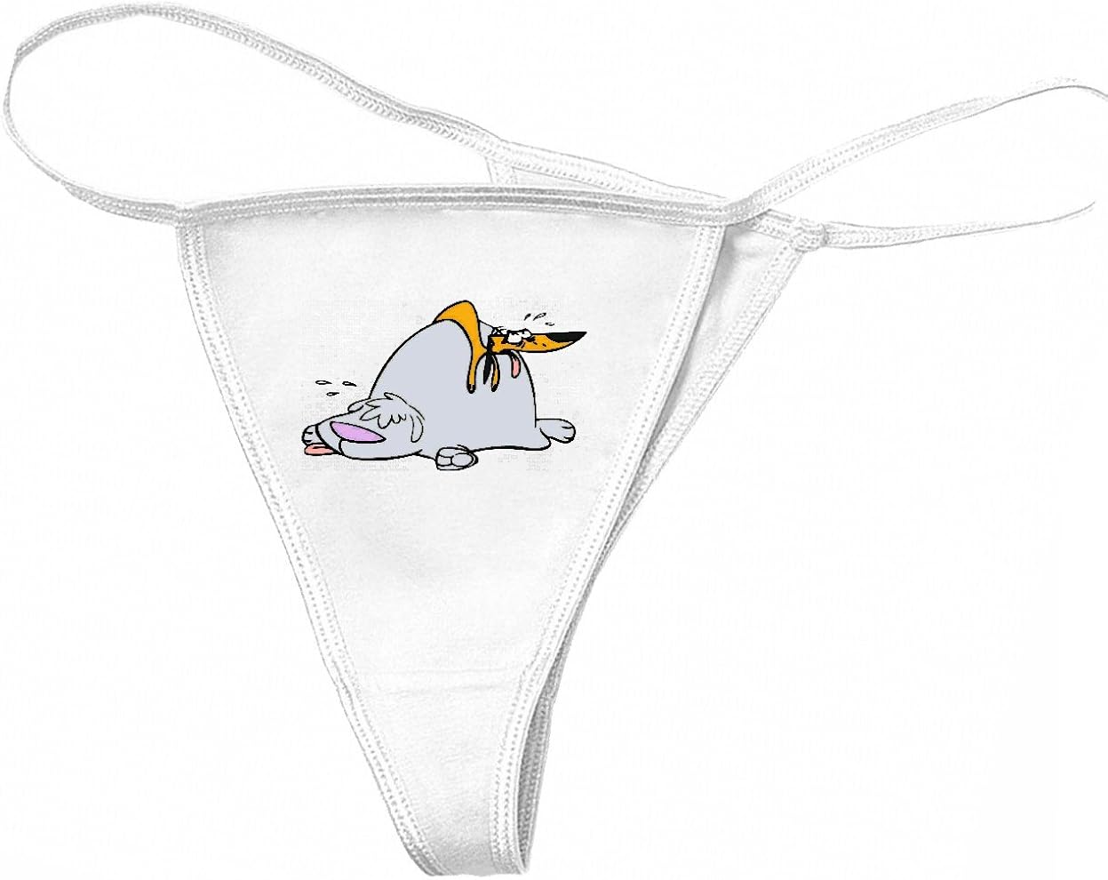 Damen String Tanga Thong Dumme Hunde Cartoon Zeichentrick Spass Film