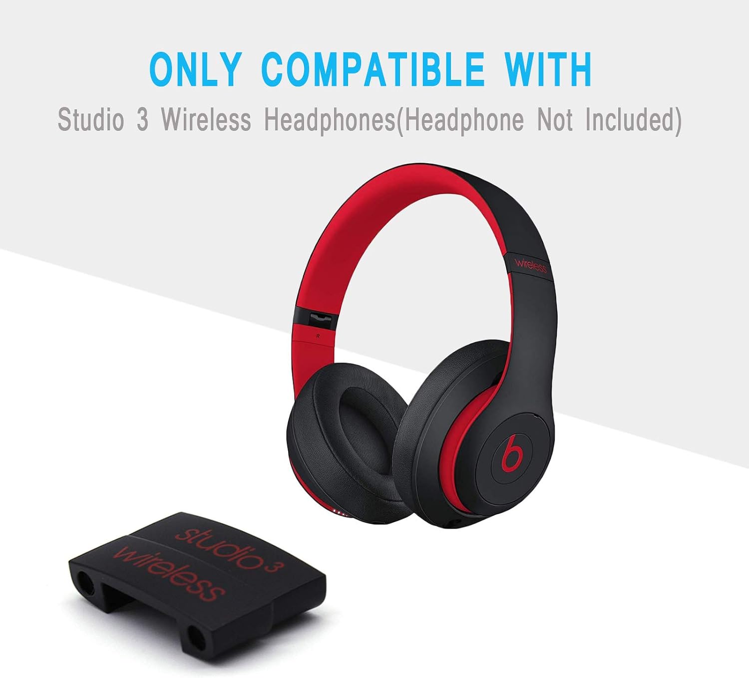 Replacement Headband Metal Folding Hinge Clip Cover Pin Repair Parts Set Compatible with Studio 3 Studio 3.0 Wireless Over-Ear Headphones (Black+Red) - Image 4