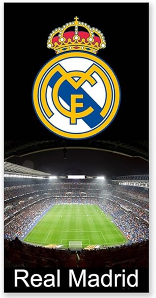 Secaneta RM-04 - Toalla Playa Real Madrid, Negro: Amazon.es: Hogar