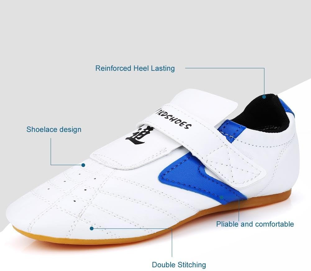 Vbestlife Taekwondo Shoes Men Women Kids Martial Art Shoes Karate Kung Fu Tai Chi Shoes Comfortable Lightweight Taekwondo Training Sports Shoes - Blue : Sports & Outdoors
