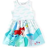 Disney Minnie Mouse Princess Frozen Elsa Stitch Girls Dress Sleeveless & Short Sleeve Casual Summer Clothes Baby to Toddler