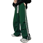 GINGTTO Mens Baggy Sweatpants Wide Leg Track Pants Open Bottom Loose Fit