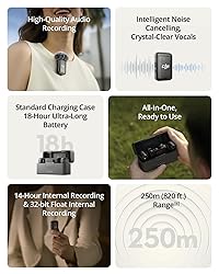 DJI Mic 2 (2 TX + 1 RX + Charging Case), Wireless