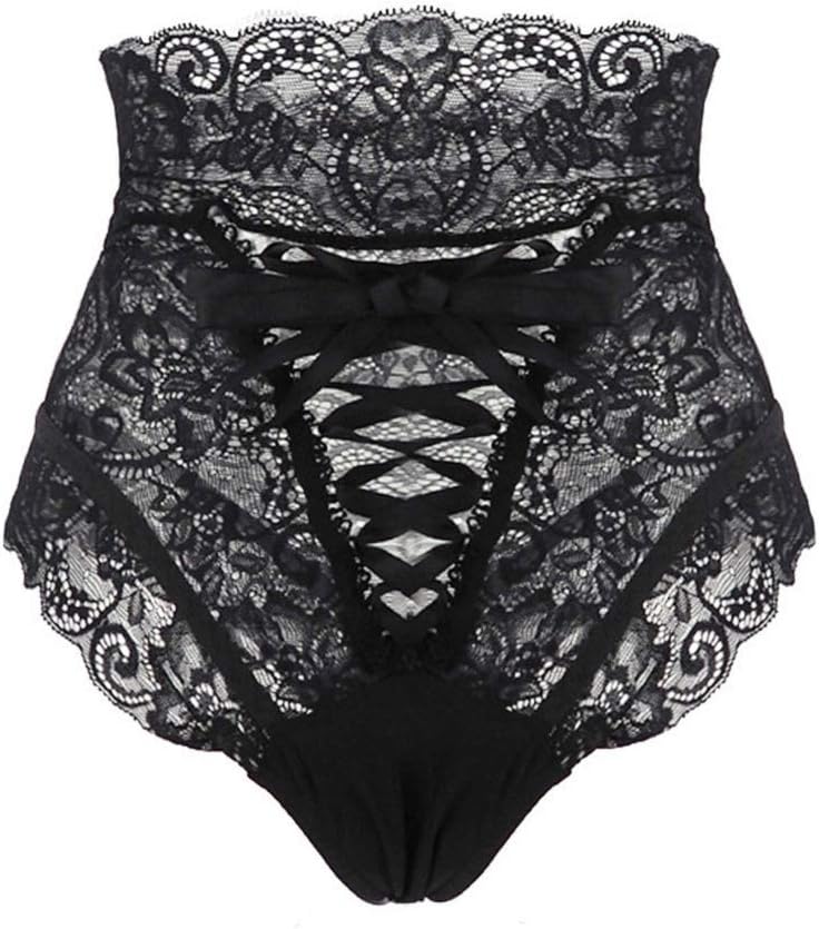 Lowprofile Intimates lingerieWomen Underwear Tummy Control High Waist Comfortable Cotton Brief Pure Color Panties by Lowprofile Black