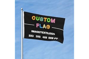 Custom Double Sided Outdoor Flag 3x5 FT - Make Your Own Flags With Picture Text Logo, Personalized Garden Flag for Business H