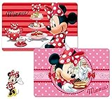 Disney Minnie Girls 3D TableMat Placemat Washable Reusable (Set of 2)