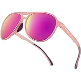Jefoo Polarized Aviator Sunglasses for Women Men Retro Trendy Sports Sunglasses for Outdoor UV400 Protection