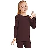 Dreammonkey 2T to 13Years Girls Basic Long Sleeve Shirts Toddler Kids Soft Cotton T-Shirt Crew Neck Solid Tee Tops