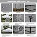ABCCANOPY Ez Pop up Canopy Tent with Awning and Sidewalls 10x10 Market -Series, Ivory