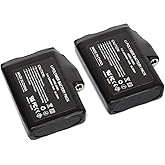 day wolf Rechargeable 7.4V 2200mAh Lithium Polymer Batteries for Heated Gloves Socks Jacket Cloths Pack of 2