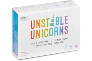 Unstable Games Unstable Unicorns Card Game - Strategy Party Game for 2-8 Players, Ages 8 and Up - Funny Family Game Night Card Game from the Creators of Here to Slay
