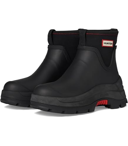 Amazon.com | Hunter Women's Play Chelsea Neo Boots, Black, 5