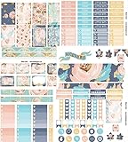 Blush Gold, Happy Planner sized weekly sticker kit. 6 sheets on matte removable sticker paper. Kiss cut, just peel and stick.
