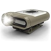 Claymore Capon 65A+ Tan Ultra-Light Clip-On Cap Light – USB-C Rechargeable 230LM LED Compact Headlamp | 3 Modes IP54 Water-Resistant Up to 19 Hrs Runtime for Camping, Running, Outdoor