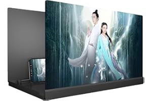 Screen Magnifier, Mobile Phone 3D Magnifier Projector Expander Screen for Movies, Videos and Gaming, Supports All Smartphones